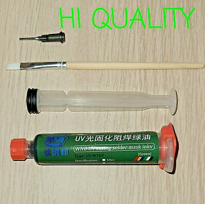 #ad PCB UV Curable Solder Mask Repairing Paint Green 10ml US Seller Fast Shipping $12.98