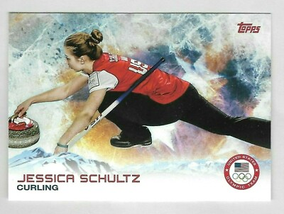 #ad JESSICA SCHULTZ 2014 TOPPS USA WINTER OLYMPIC TEAM CURLING CARD #99 USA $2.99