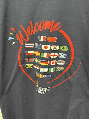 #ad NWT Women#x27;s World Cup France 2019 Welcome T shirt Size Medium $14.98