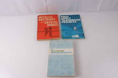 #ad Lot of 3 Electronics Books Principals Rectifiers Diodes FET#x27;s amp; Troubleshoot $7.99