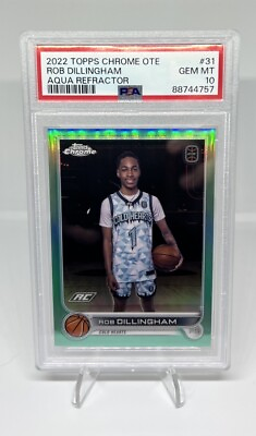 #ad 2022 Topps Chrome OTE Rob Dillingham Refractor Rookie #31 PSA 10 $99.99