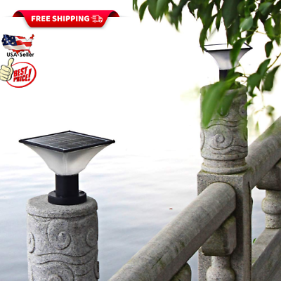 #ad Solar Powered Deck Post Cap Lights Automatic Outdoor 4x4 Waterproof $46.24