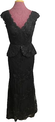 #ad #ad Montage Mon Cheri Women#x27;s Party Prom Black Dress with Sequin Size 6 Retail $519 $149.99