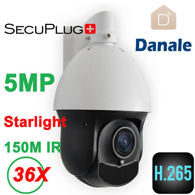 #ad 4 inch 5MP H.265 Starlight 36X zoom 150M IR Range O vif PTZ Speed Dome IP Camera $204.78