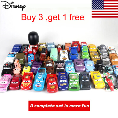 #ad Disney Pixar Cars Lightning McQueen Smokey 1:55 Diecast Model Toys Car Boy Gifts $8.09