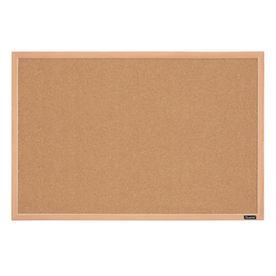 Corkboard Framed Bulletin Cork Board 23quot; X 35quot; Oak Finish Frame $15.99