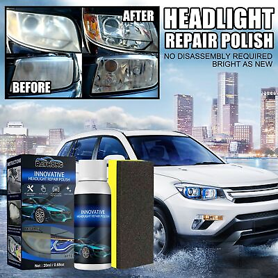 #ad 2 Sets Innovative Headlight Repair Polish Fluid Liquid Kit Car Lamp Renovation $8.63
