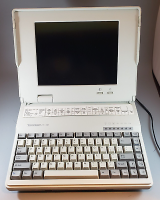 #ad Rare Vintage Tandon LT 386 Laptop w Power Supply Works $149.99
