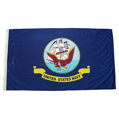 #ad 2x3 US Navy Anchor Ship Emblem Flag 2#x27;x3#x27; House Banner Grommets Licensed $9.88