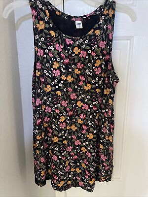 #ad Women#x27;s OLD NAVY Tank Top Sleeveless Flowy Relaxed Fit sx Medium $9.99