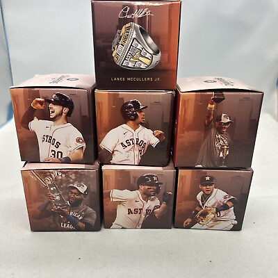 #ad Houston Astros 2021 American League Champions Replica Rings Lot Of 7 $139.99