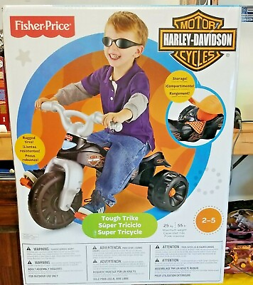 #ad Fisher Price Harley Davidson Tricycle Bike Ride Toy $59.69