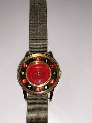 #ad Vintage 1970s Casino Royal Roulette Watch Swiss Made Manual Wind Working Great $139.00