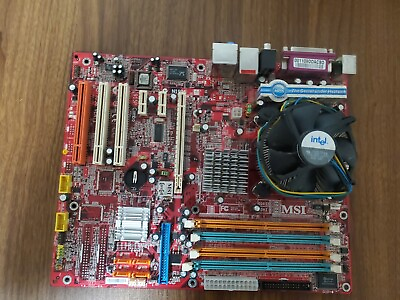 #ad Msi Motherboard Ms 7058 Ver 1. 915P Combo $40.00