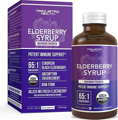 #ad Elderberry Syrup by Triquetra Health 4 oz $19.15
