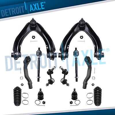 #ad 12pc Front Upper Control Arms Sway Bars Tie Rods for 1997 2001 Honda CR V CRV $77.59