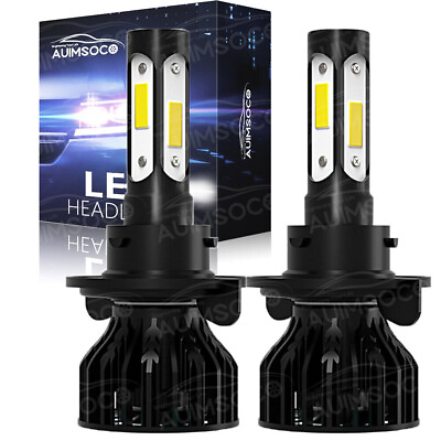 #ad 4 Side H13 LED Headlight for Ford F 250 F 350 Super Duty 2005 2022 High Low Beam $24.99