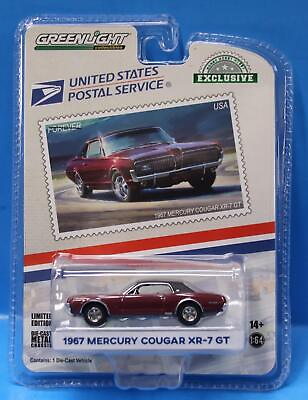#ad Greenlight Hobby Exclusive 1967 MERCURY COUGAR XR7 GT U. S. POSTAL SERVICE $8.95
