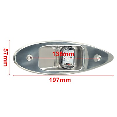 #ad 2 X RedGreen Marine Boat Navigation LED Side Tear Drop Light Vertical Mount 12V $35.31