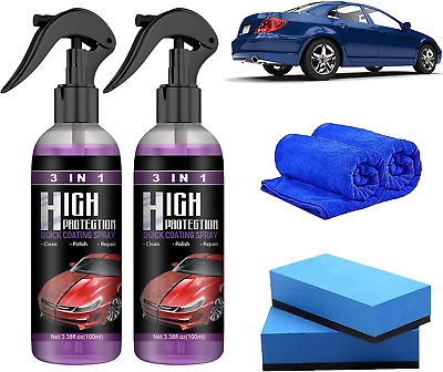 #ad #ad High Protection 3 in 1 Spray 3 in 1 High Protection Quick Car Coating Spray 3 $19.79