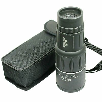 #ad 16X52 Monocular Zoom Dual Focus Rubber Armored Telescope for Hunting Camping $12.55