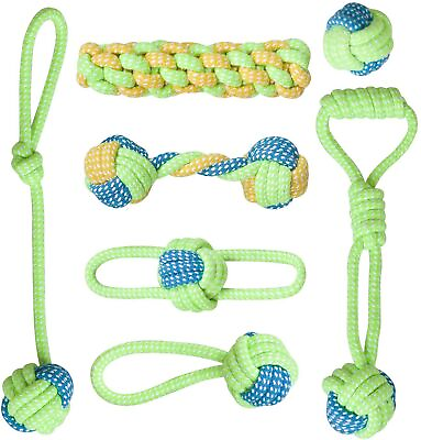#ad Dog Toys for Aggressive Chewers Puppy Chew Teething Rope Treats Toy Fun 7 Pack $14.99