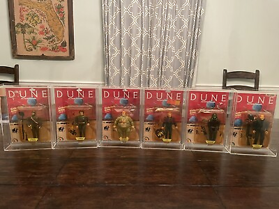 #ad DUNE 1984 LJN Movie Action Figure Complete Set Vintage Rare And In Acrylic Case $3499.99
