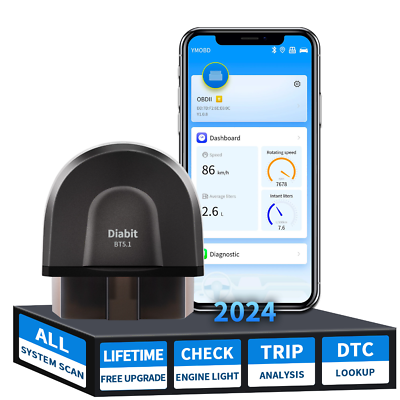 #ad OBD2 Scanner OBDII Bluetooth Full System Auto Car Code Reader Diagnostic Tool $65.99