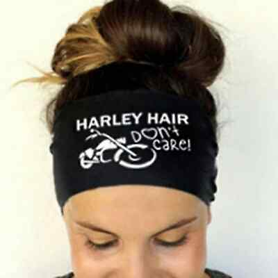 #ad Custom Soft Stretch Sport Bandana Head Band Black Pink Woman Unisex Hairband $14.95