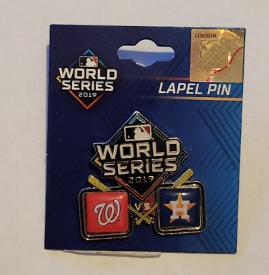 #ad 2019 Houston Astros Washington Nationals World Series MLB Pin NEW $11.99