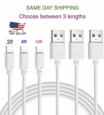 USB Cable Charger Cord For Phone 14 13 12 11 X 8 7 6 amp; 5 Wholesale $5.99