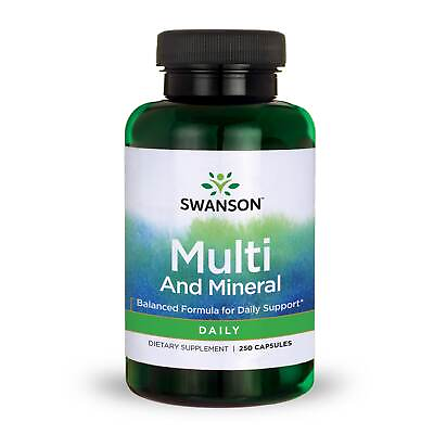 #ad Swanson Daily Multivitamin and Mineral Capsules 250 Count $26.93