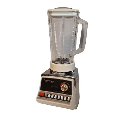 #ad Vintage OSTERIZER Galaxie Dual Cycle PULSE MATIC 14 Blender MCM Chrome 1970#x27;s $42.95