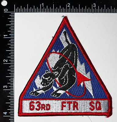 #ad USAF 63rd Fighter Squadron Patch $22.00