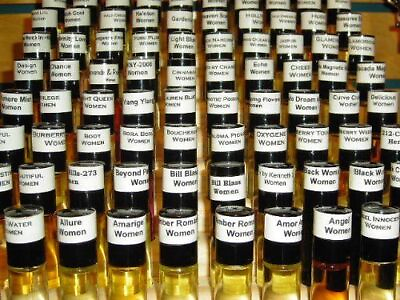 #ad 1 6Oz 5 ml Roll On Body Oil Luxury Pure Scented Unisex Designer Perfume Oils $3.99