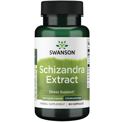 #ad Swanson Schizandra Extract 500 mg 60 Capsules $11.53