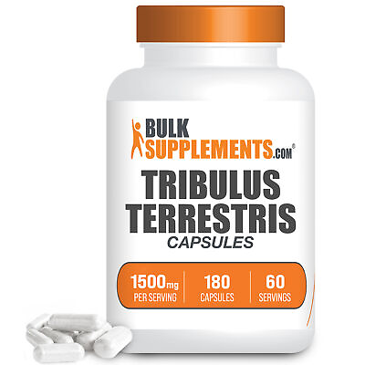 #ad BulkSupplements Tribulus Terrestris 180 Capsules 1.5g Per Serving $17.96