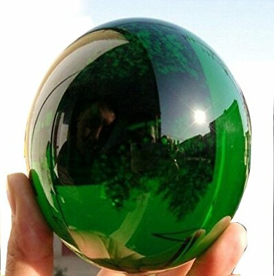 #ad 2pcs 40MM Natural Green Obsidian Sphere Large Crystal Ball Healing Stone $12.65