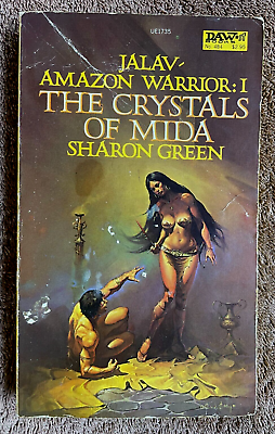 #ad JALAV AMAZON WARRIOR 1 CRYSTALS OF MIDA by GREEN SCIENCE FICTION PAPERBACK BOOK $5.95