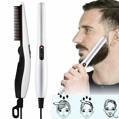 #ad Beard Straightener Brush for Men Ceramic amp; Ionic Hair Anti Scald Hot Comb Gift $9.49