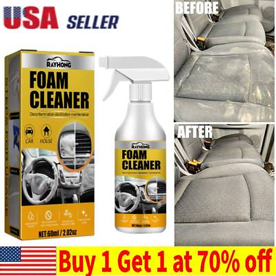 #ad Car Interior Foam Cleaner Seat Headliner Dashboard Waterless Stain Removal Spray $10.29