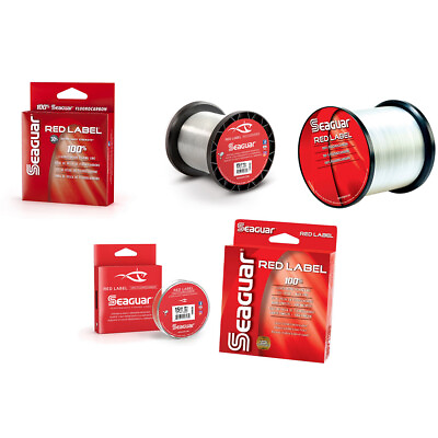 #ad Seaguar Red Label Fluorocarbon Fishing Line Clear $18.69