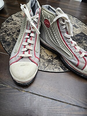 #ad D Gel Broomball Curling Shoes Men’s Size 12 US 46 EUR Vintage High Tops $44.99