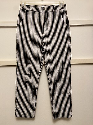 #ad Hollister ultra high rise black and white stripe pant size medium $13.99