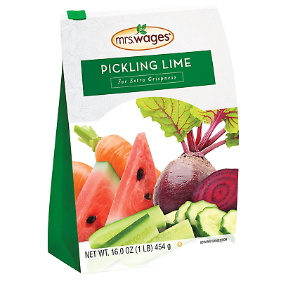 #ad Mrs. Wages Pickling Lime 1 Pound Resealable Bag Green $12.42