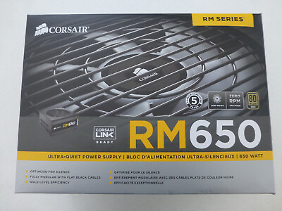 #ad Corsair RM Series RM650 650W ATX 80 PLUS GOLD Certified Power Supply $69.99