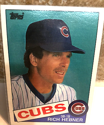 #ad Cubs Rich Hebner #124 MLB Vintage Baseball Card $1.89