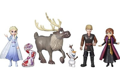 #ad Disney Frozen II Play Set Of 5 Adventure Collection Mini Dolls Figures Elsa Anna $39.99