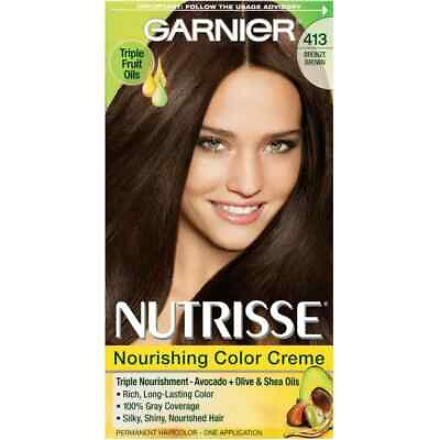 #ad Garnier Nutrisse Nourishing Color Cream 413 Bronze Brown $12.99