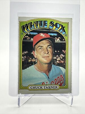 #ad 1972 Topps Chuck Tanner Baseball Card #98 VG EX Quality FREE SHIPPING $1.25